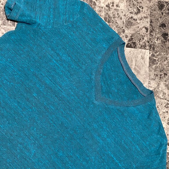 Small V-Neck - Sea Blue Heather - Gustin - Picture 1 of 3